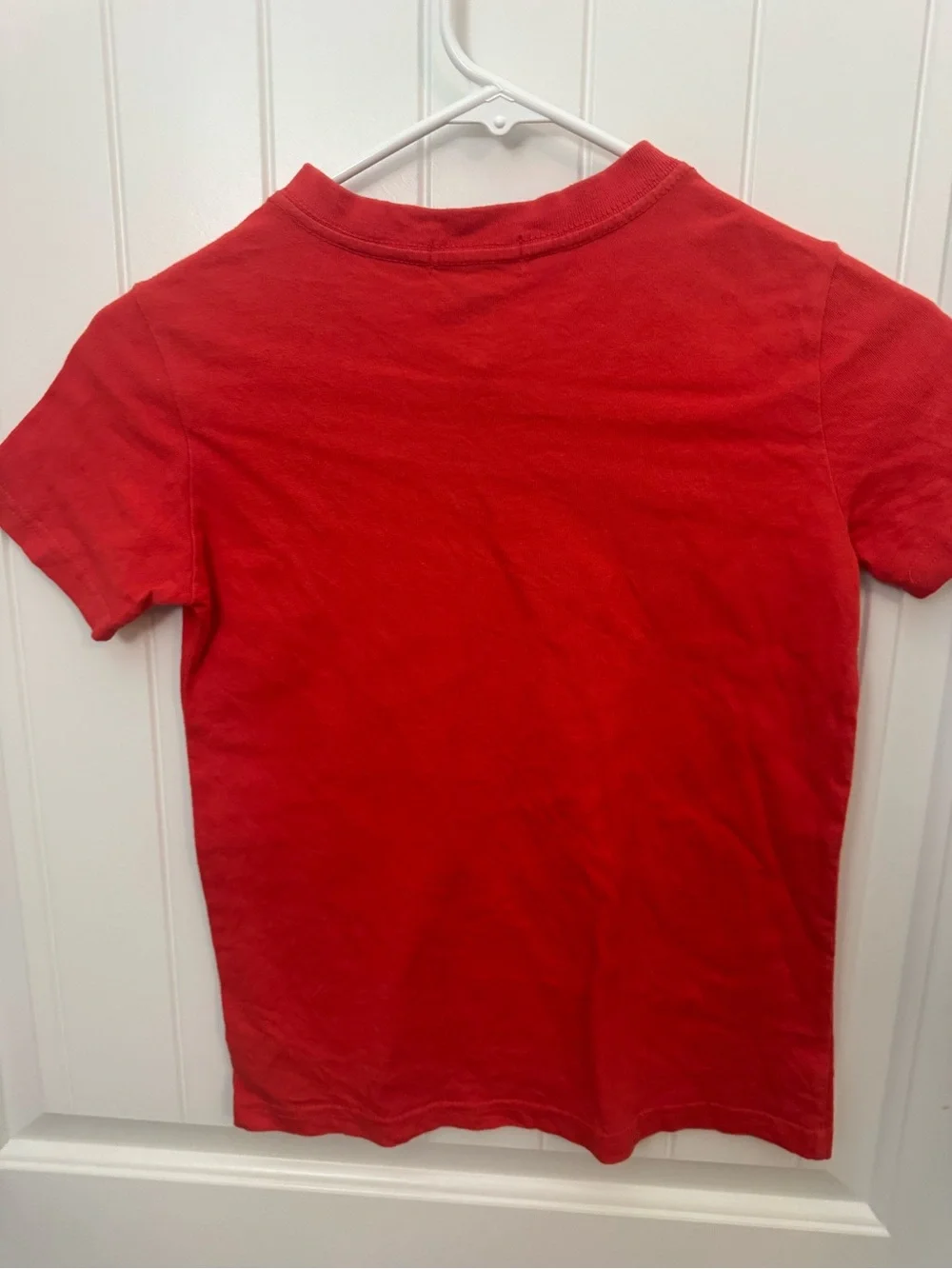 Ralph Lauren Red V-Neck Polo Tee boys size 7